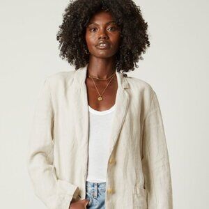 VELVET BY GRAYHAM SPENCER CASSIE LINEN BLAZER